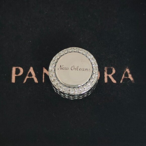 Pandora New Orleans Exclusive Bead Charm Bracelet Pendant S925 Silver with box - Picture 2 of 7